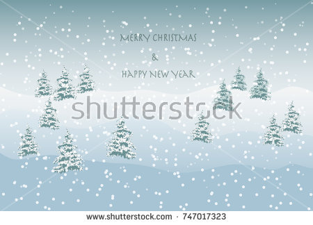 snowy landscape greeting image